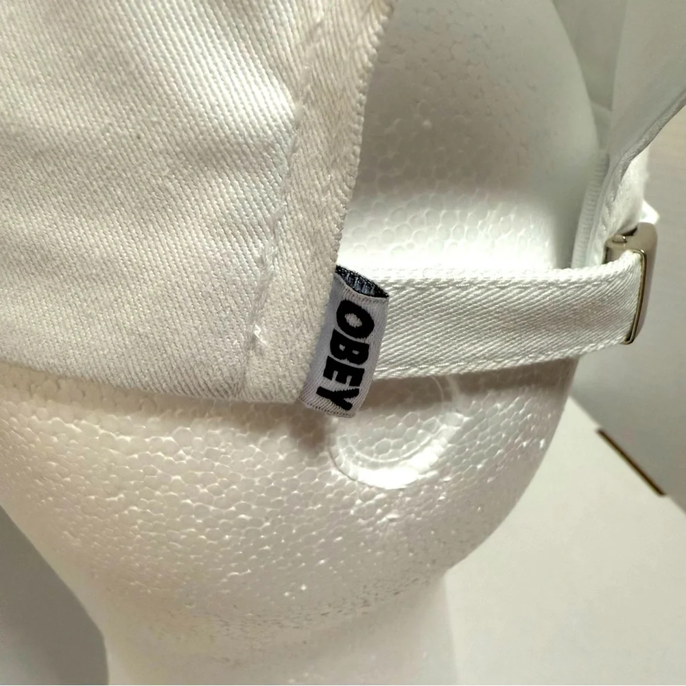 White Obey adjustable hat new - Picture 5 of 9